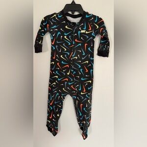 Nike Baby Boy's Swooshfetti Parade Footed Coverall No size 24.5” Long Pre-Loved